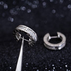 [Clover Jewelry]ZERO 1 MINI SILVER DIAMOND EARRINGS