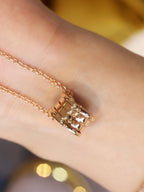 [Clover Jewelry]ZERO 1 PINK GOLD NECKLACE