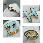 [Clover Jewelry]POP H SKY BLUE NECKLACE