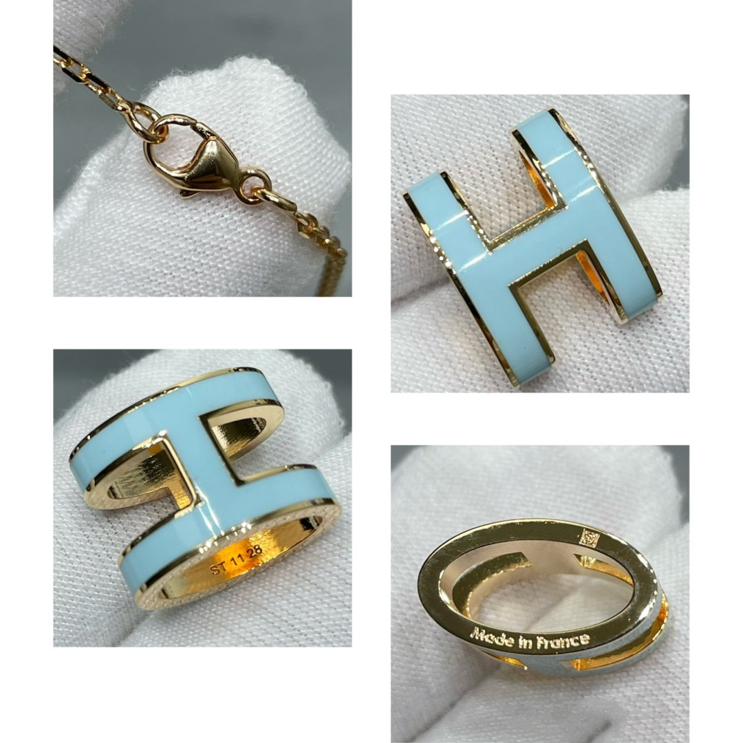 [Clover Jewelry]POP H SKY BLUE NECKLACE