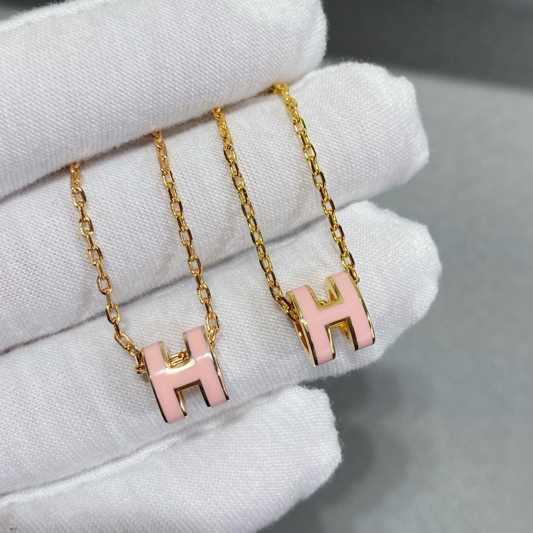 [Clover Jewelry]MINI POP H NECKLACE