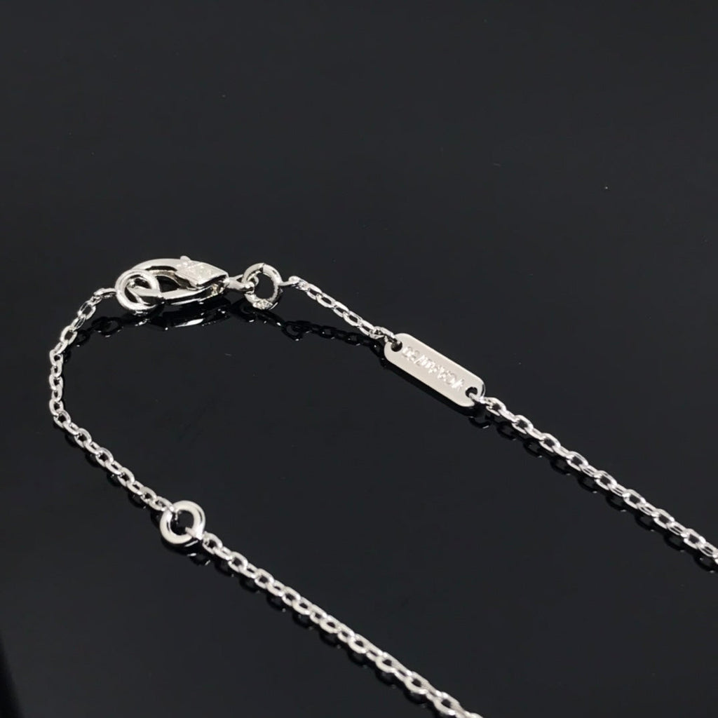 [Clover Jewelry]CLOVER PIETERSITE SILVER LONG NECKLACE