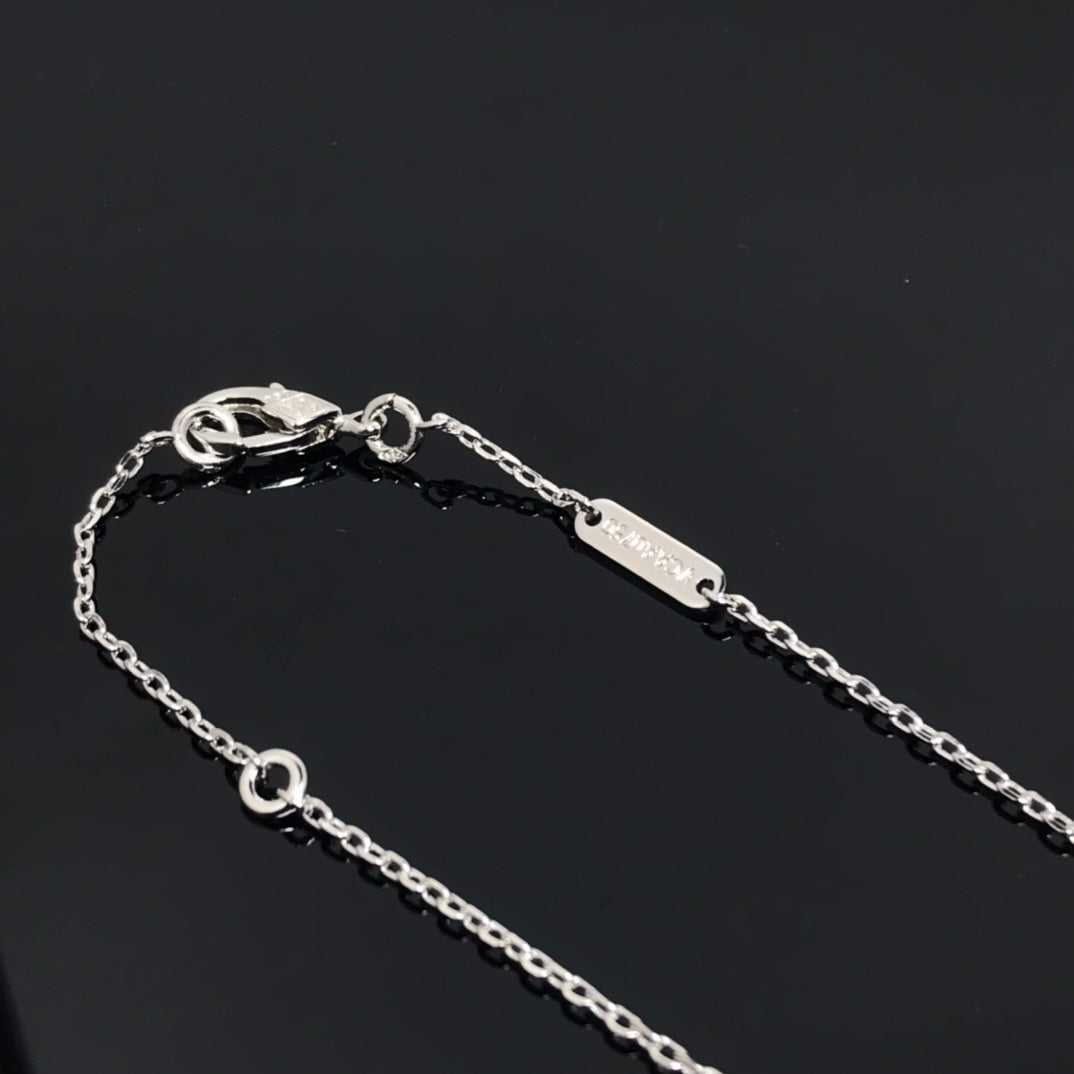 [Clover Jewelry]CLOVER PIETERSITE SILVER LONG NECKLACE