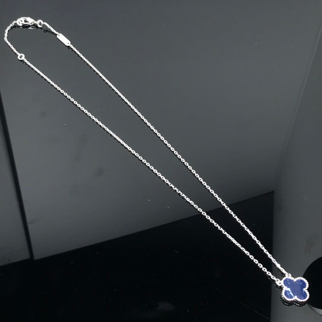 [Clover Jewelry]CLOVER PIETERSITE SILVER LONG NECKLACE