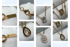 [Clover Jewelry]MY TWIN 2 ROW DIAMOND NECKLACE
