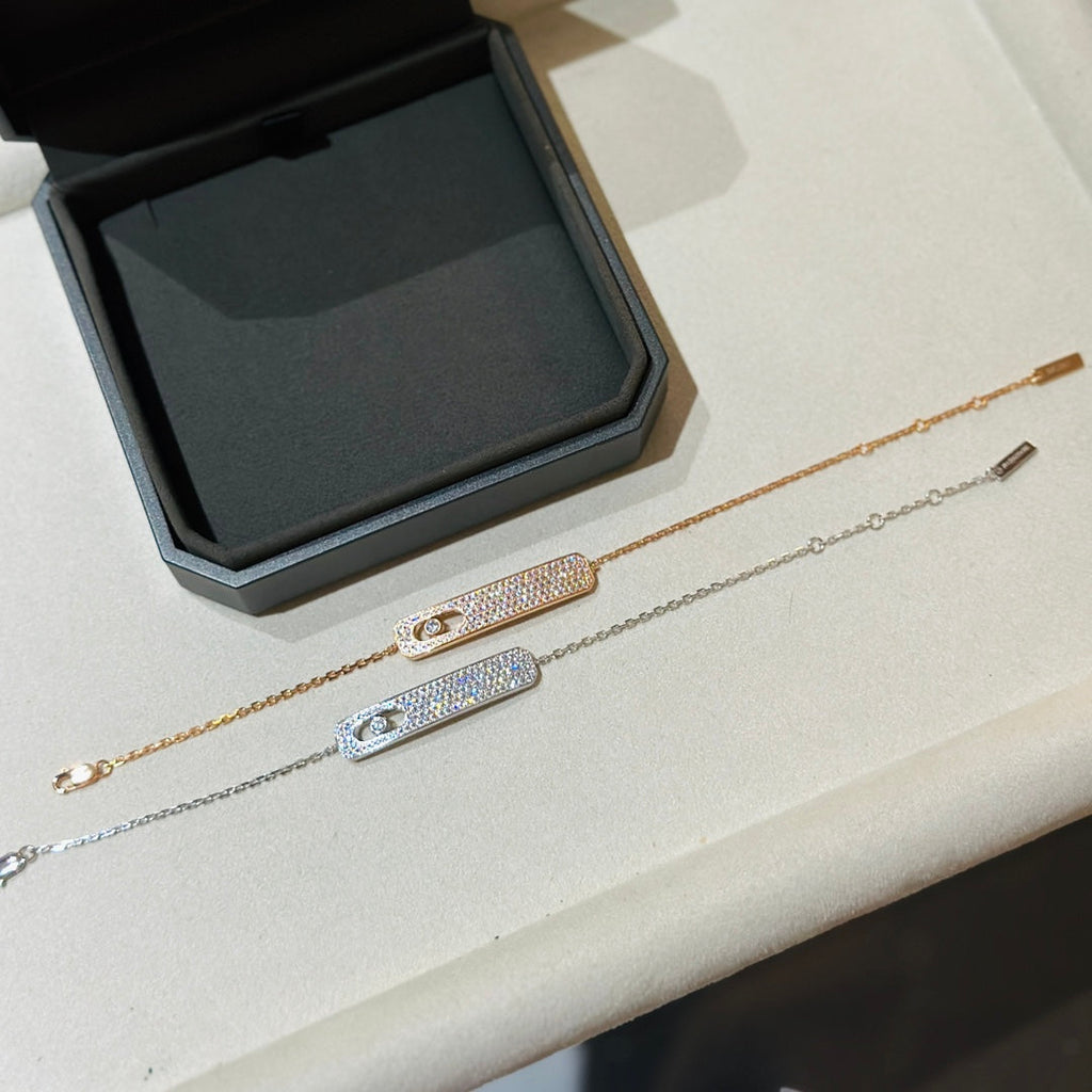 [Clover Jewelry]MOVE CLASSIQUE DIAMOND PAVED BRACELET