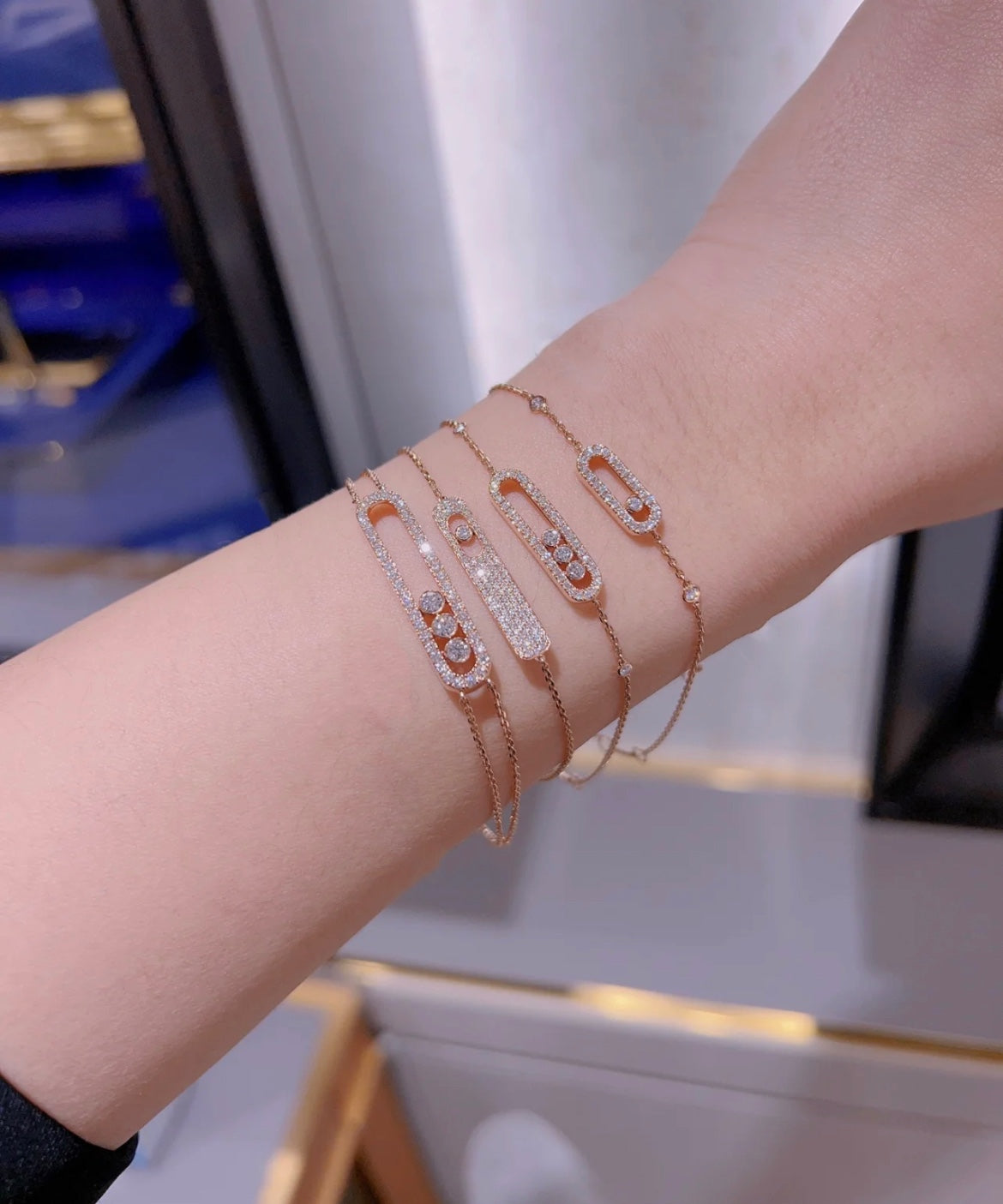 [Clover Jewelry]MOVE CLASSIQUE DIAMOND PAVED BRACELET