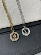 [Clover Jewelry]BY NIGHT DIAMOND PAVED NECKLACE