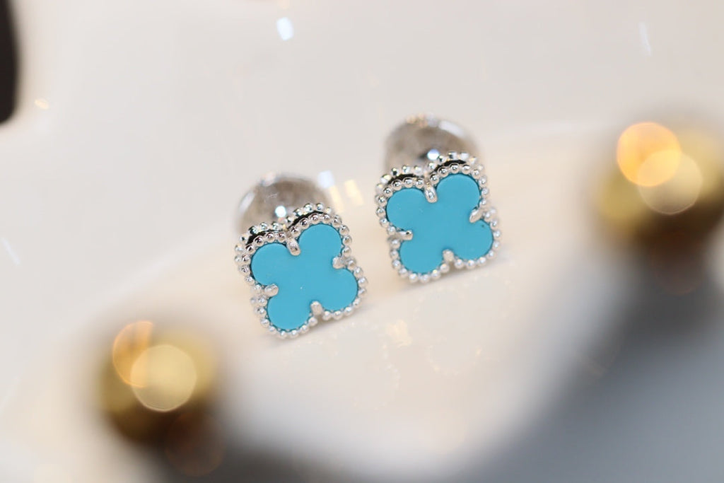 [Clover Jewelry]CLOVER MINI TURQUOISE SILBERSTECCKER
