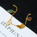 [Clover Jewelry]LUCKY SPRING 5 MOTIF GOLD BRACELET