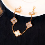 [Clover Jewelry]CLOVER BRACELET 5 MOTIF WHITE MOP DIAMOND