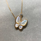 [Clover Jewelry]BUTTERFLY MOP DIAMOND NECKLACE