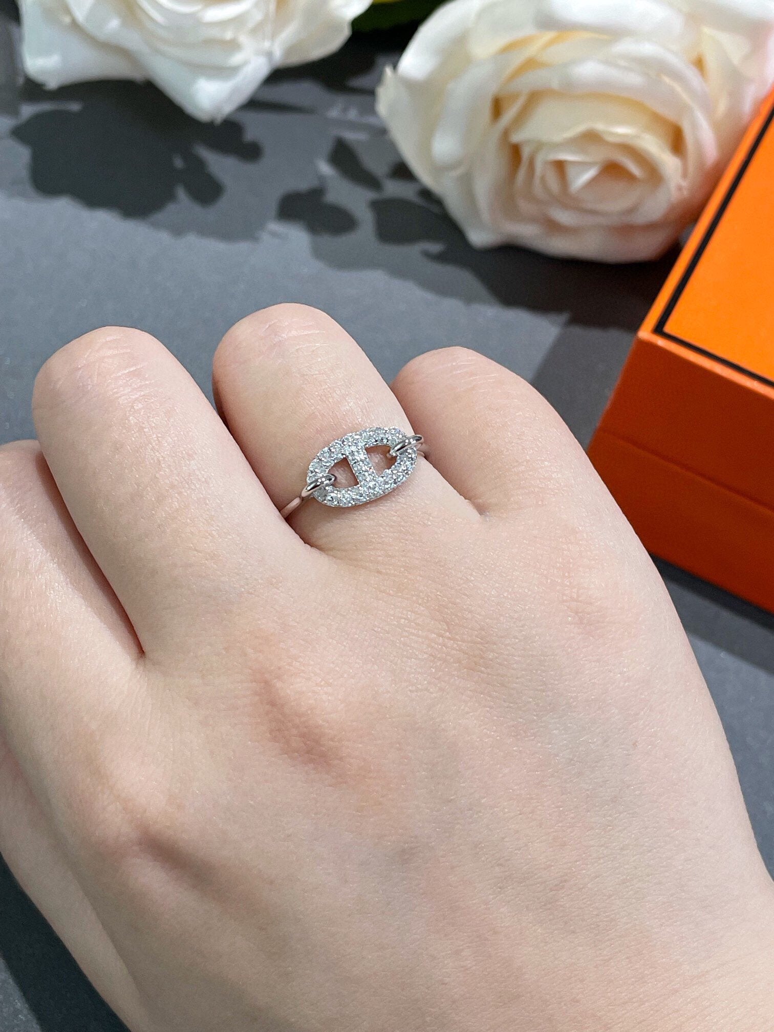 [Clover Jewelry]RONDE SMALL DIAMOND RING