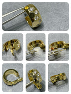 [Clover Jewelry]BEE LOVE DIAMOND HOOP EARRINGS