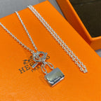 [Clover Jewelry]CONSTANCE PEDANT SILVER NECKLACE