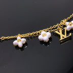 [Clover Jewelry]LOGO 6 MOTIV STERNE UND SONNE GOLDENES ARMBAND