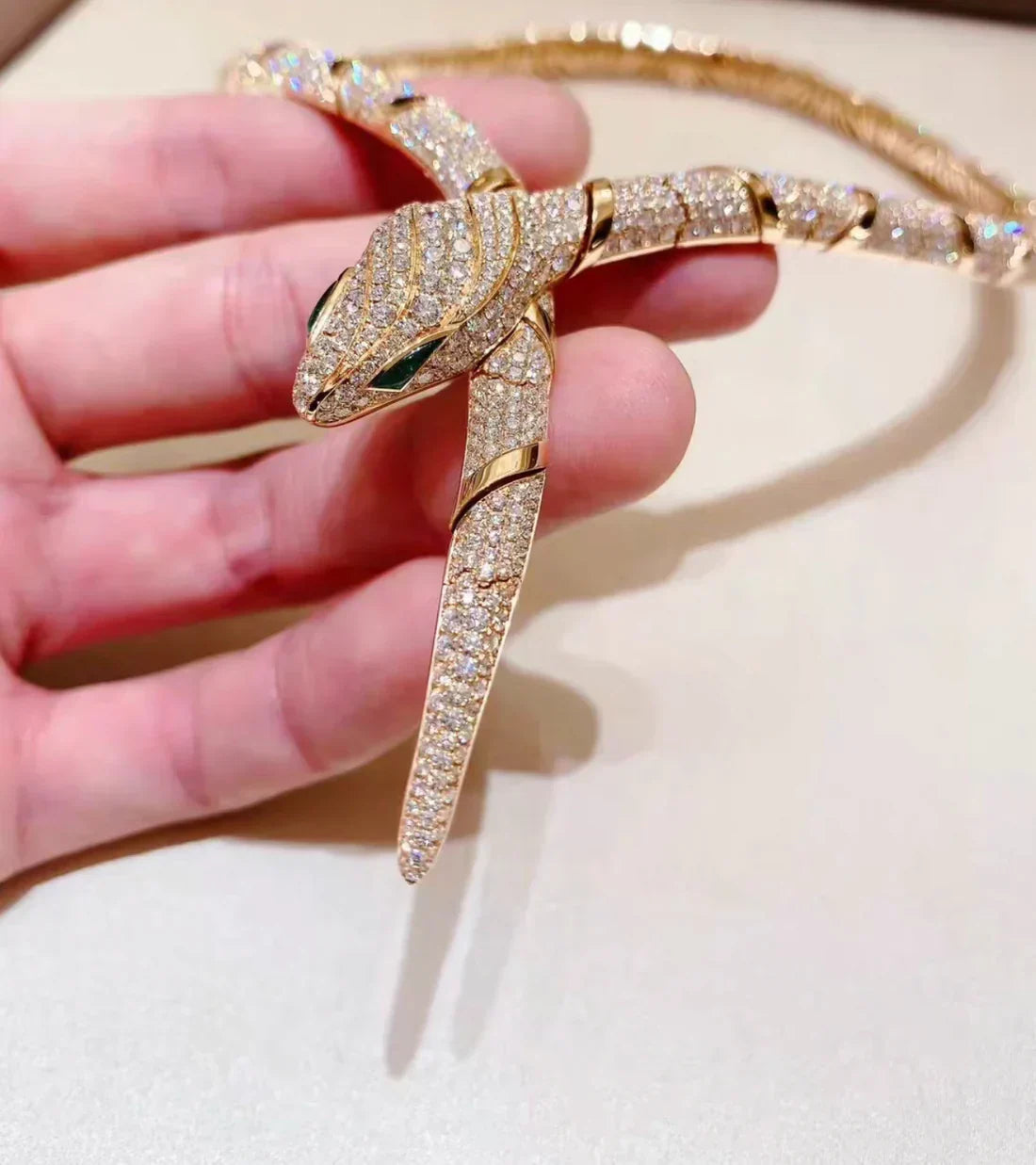 [Clover Jewelry]HAUTE COUTURE GOLD SERPENTI-HALSKETTE
