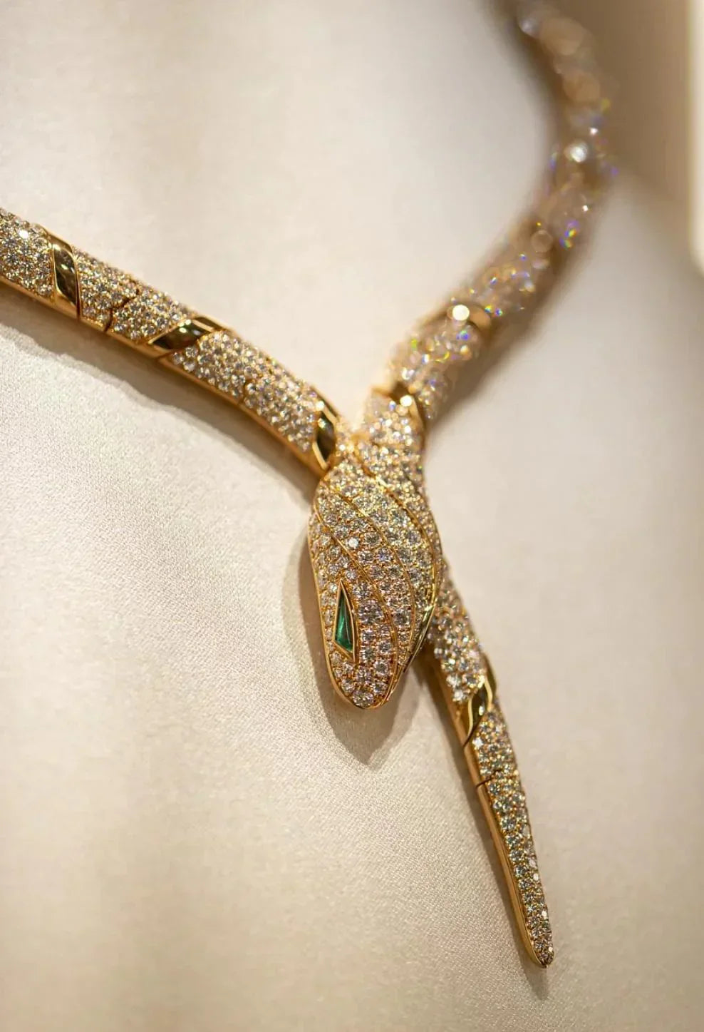 [Clover Jewelry]HAUTE COUTURE GOLD SERPENTI-HALSKETTE