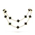 [Clover Jewelry]CLOVER 20 MOTIFS ONYX HALSKETTE