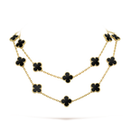 [Clover Jewelry]CLOVER 20 MOTIFS ONYX HALSKETTE