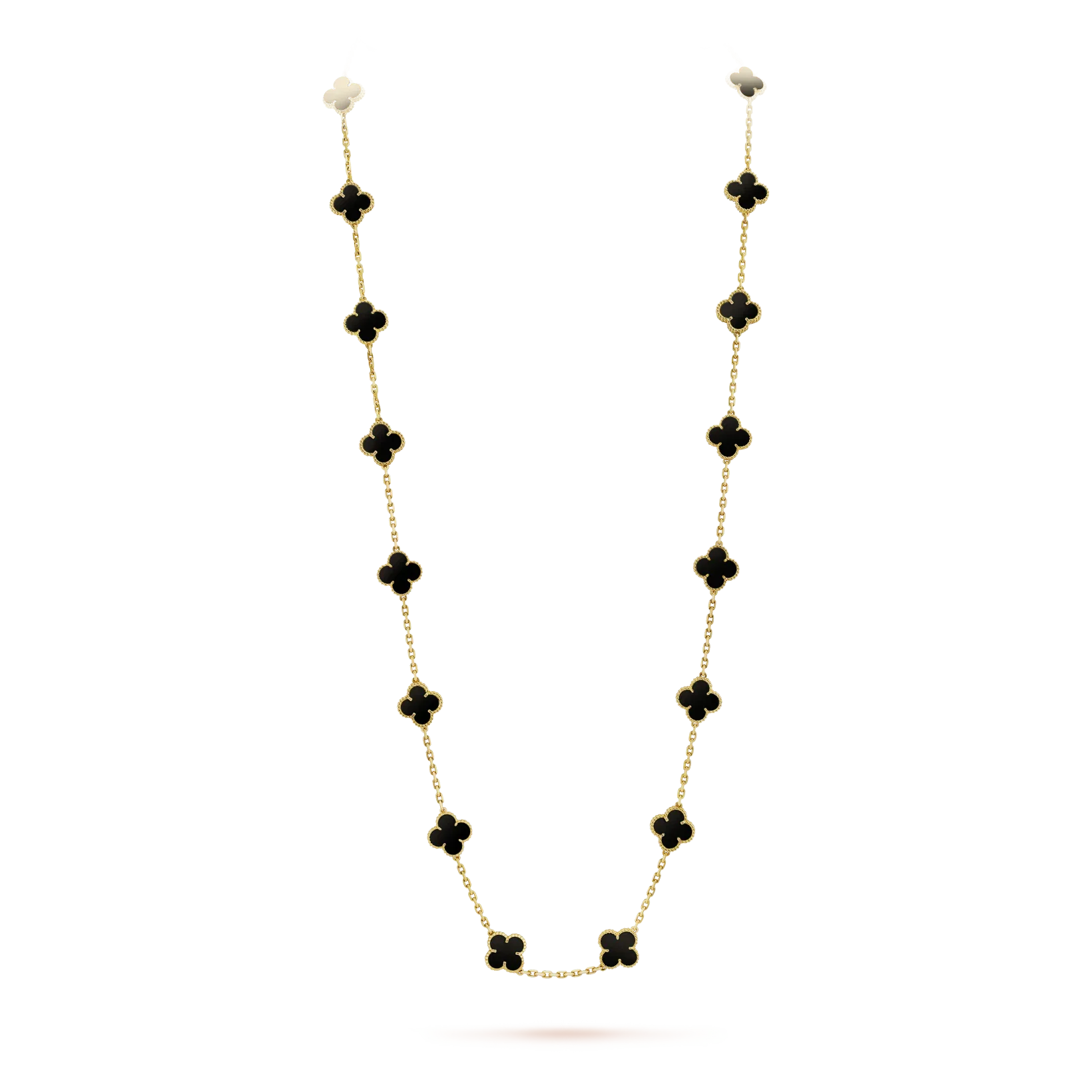 [Clover Jewelry]CLOVER 20 MOTIFS ONYX HALSKETTE
