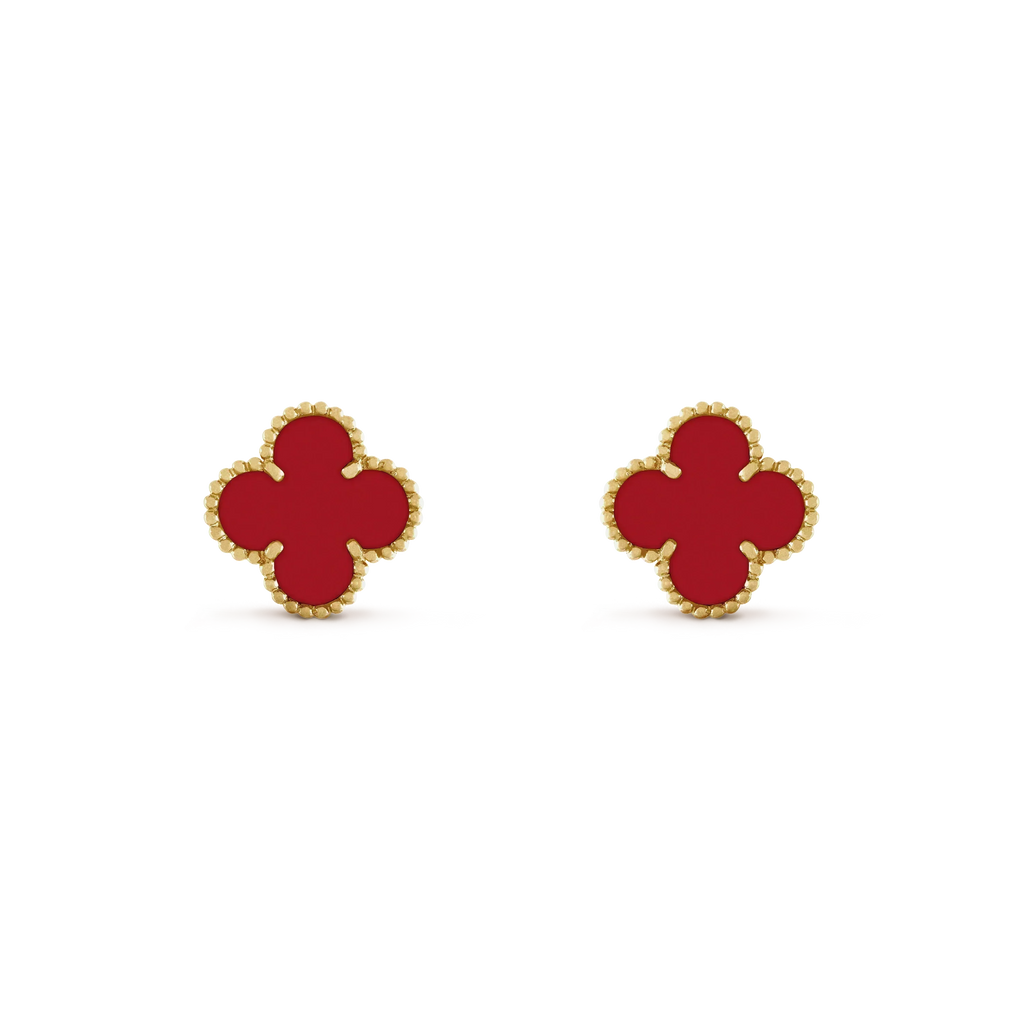 [Clover Jewelry]CLOVER MINI 9.5MM CARNELIAN EARRINGS
