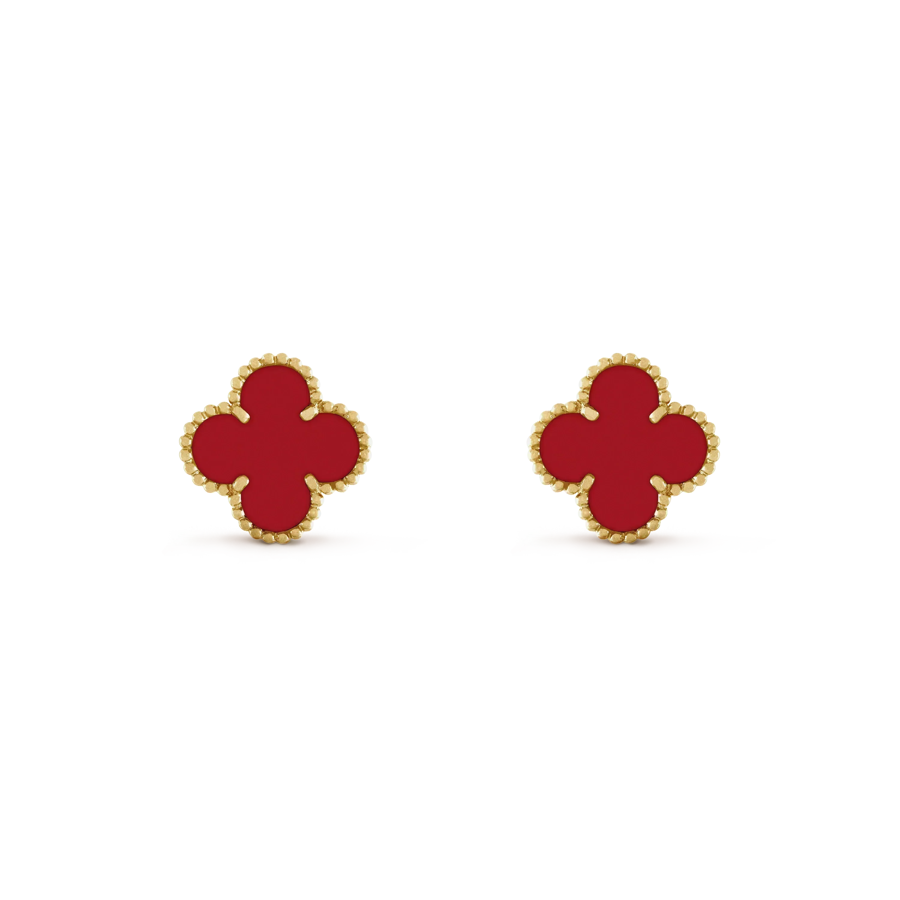 [Clover Jewelry]CLOVER MINI 9.5MM CARNELIAN EARRINGS