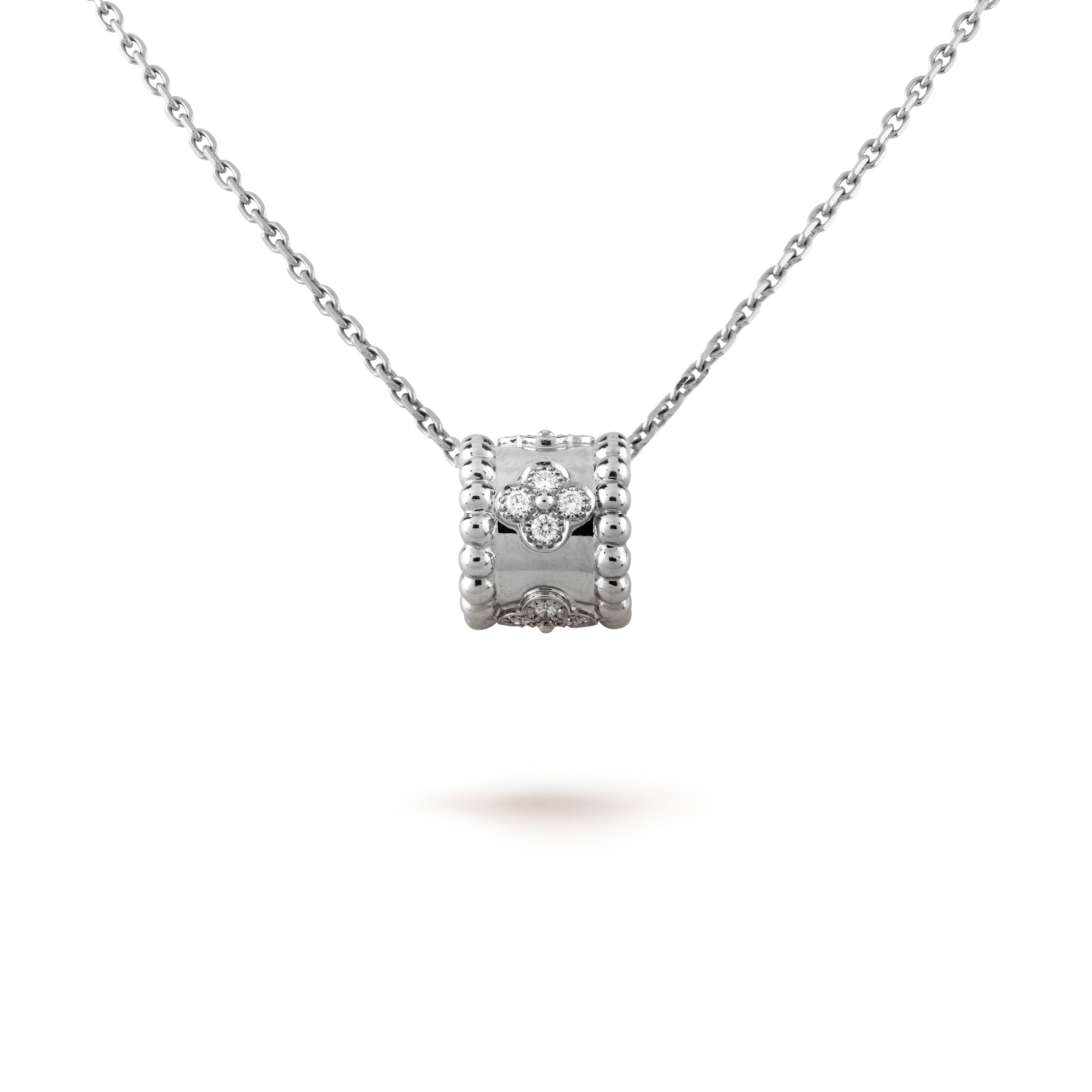 [Clover Jewelry]PERLEE PEDANT SIVLER DIAMOND NECKLACE