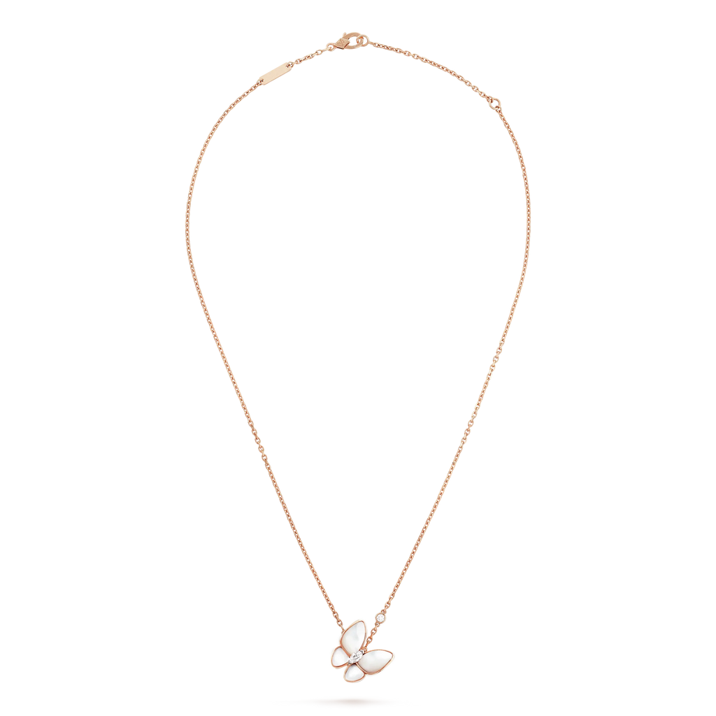 [Clover Jewelry]BUTTERFLY MOP DIAMOND NECKLACE