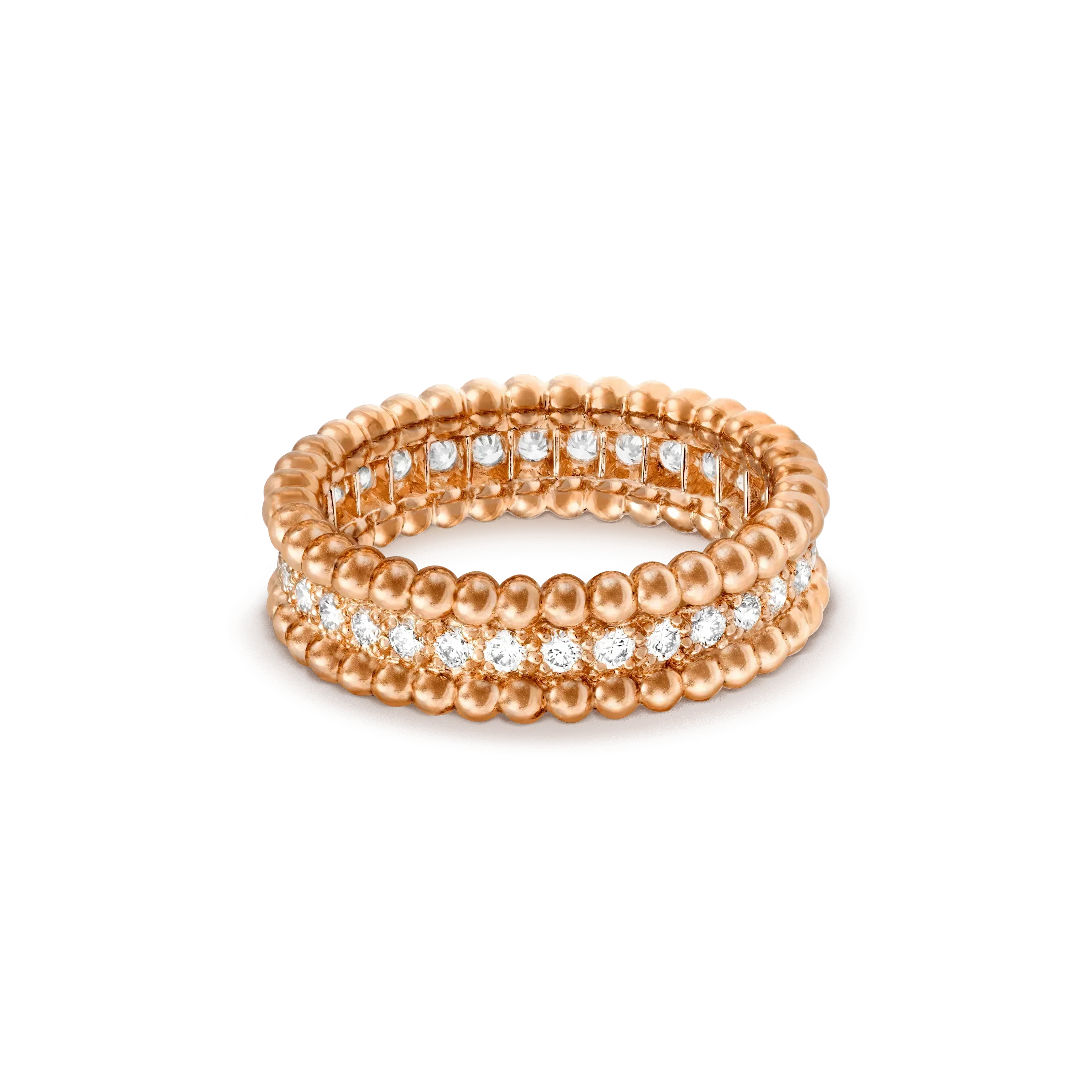 [Clover Jewelry]PERLEE DIAMOND ROSE GOLD RING