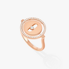 [Clover Jewelry]LUCKY MOVE PINK GOLD DIAMOND RING