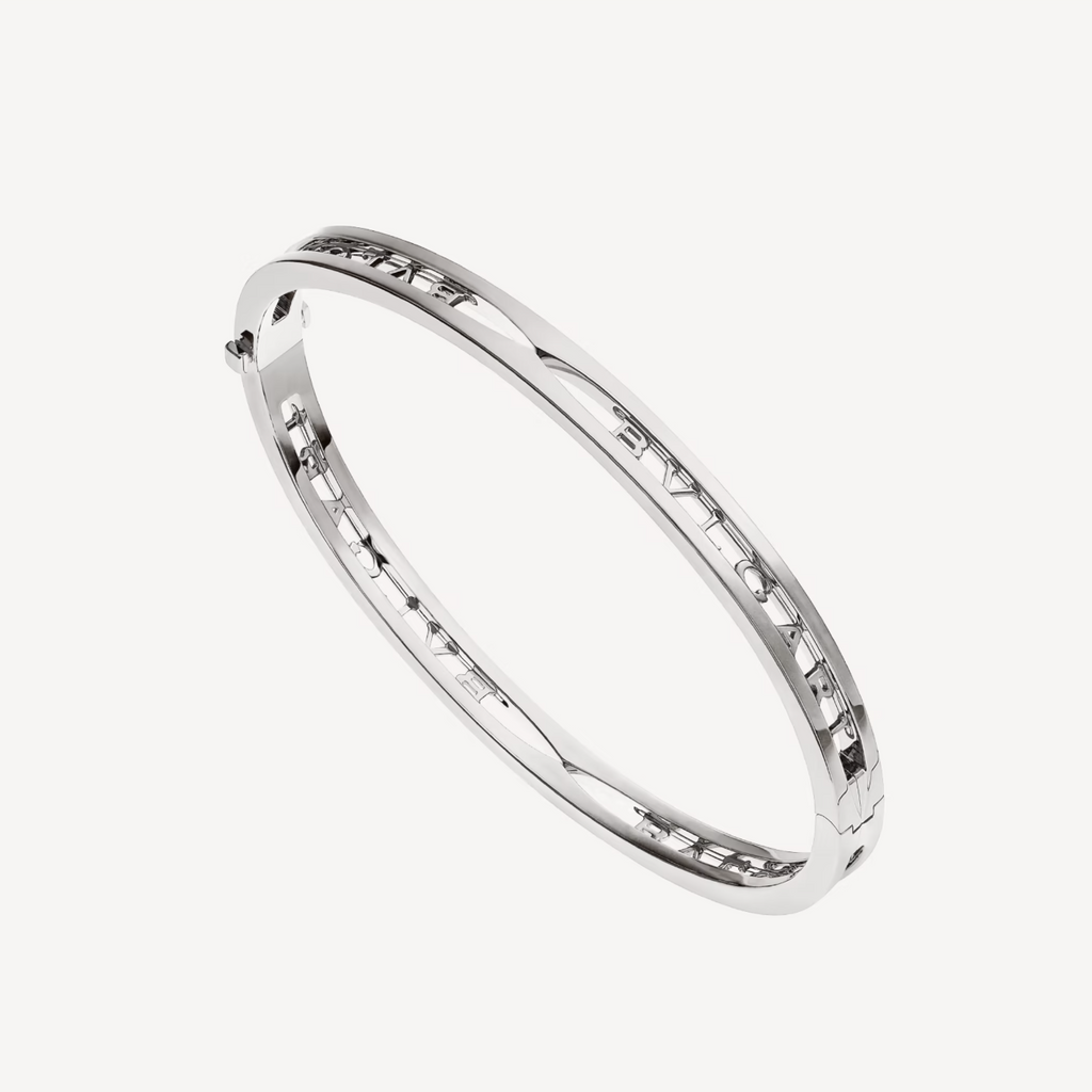 [Clover Jewelry]ZERO 1 SPIRAL LOGO SILVER BRACELET
