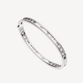[Clover Jewelry]ZERO 1 SPIRAL LOGO SILVER BRACELET