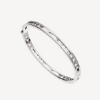 [Clover Jewelry]ZERO 1 SPIRAL LOGO SILVER BRACELET