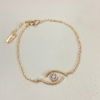 [Clover Jewelry]Lucky Eye Pave-Set Diamond Bracelet