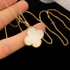 [Clover Jewelry]CLOVER 25MM MOP LARGE PENDANT NECKLACE