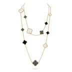 [Clover Jewelry]CLOVER 16 MOTIF WHITE NECKLACE