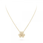 [Clover Jewelry]FLOWER DIAMOND NECKLACE
