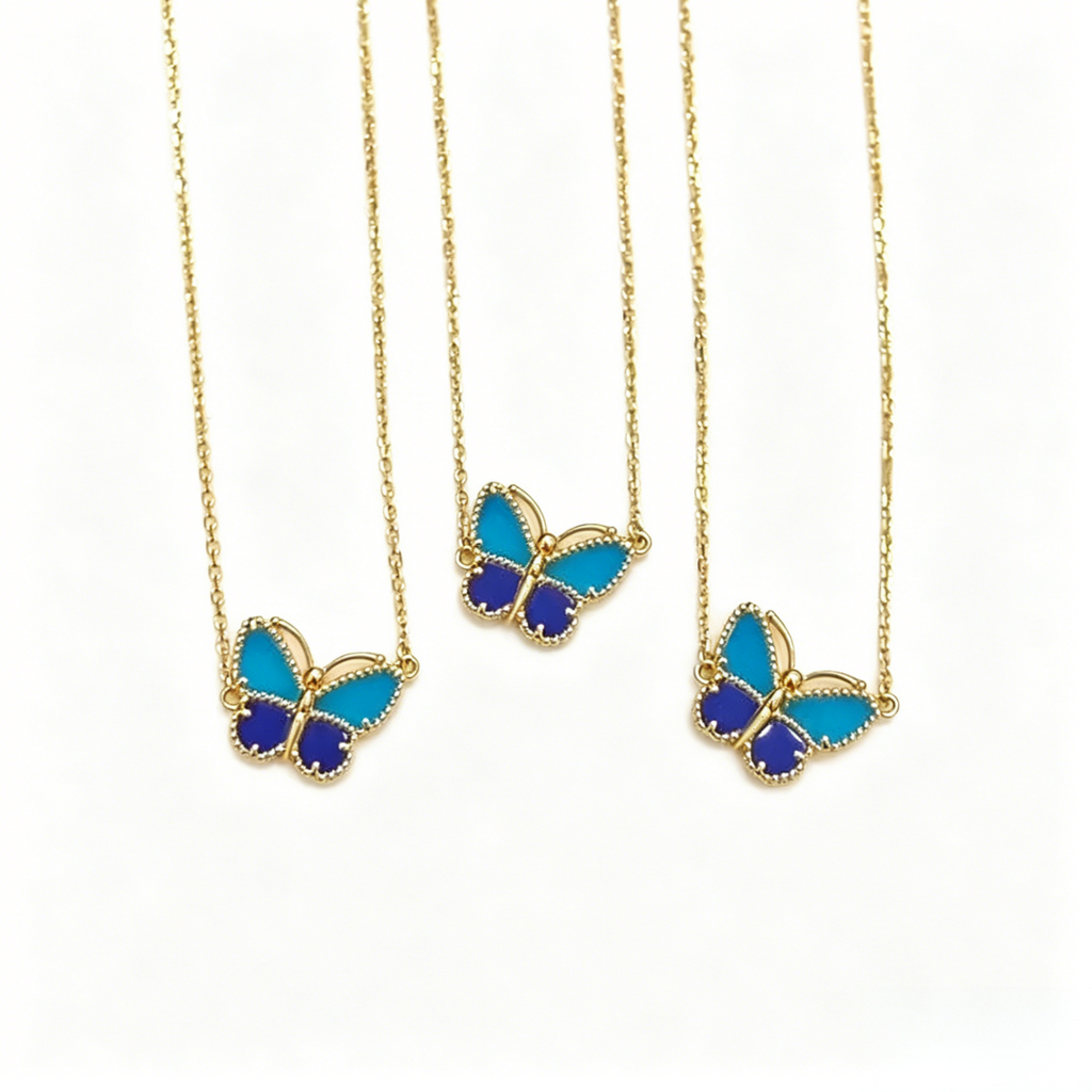 [Clover Jewelry] 2026 NEW LUCKY BUTTERFLY 1 MOTIFS NECKLACE