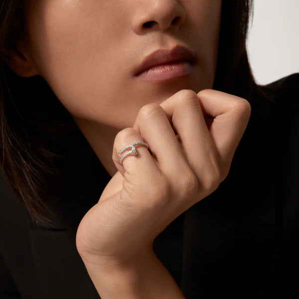 [Clover Jewelry]JUSTE RING 1.8MM SILVER DIAMONDS