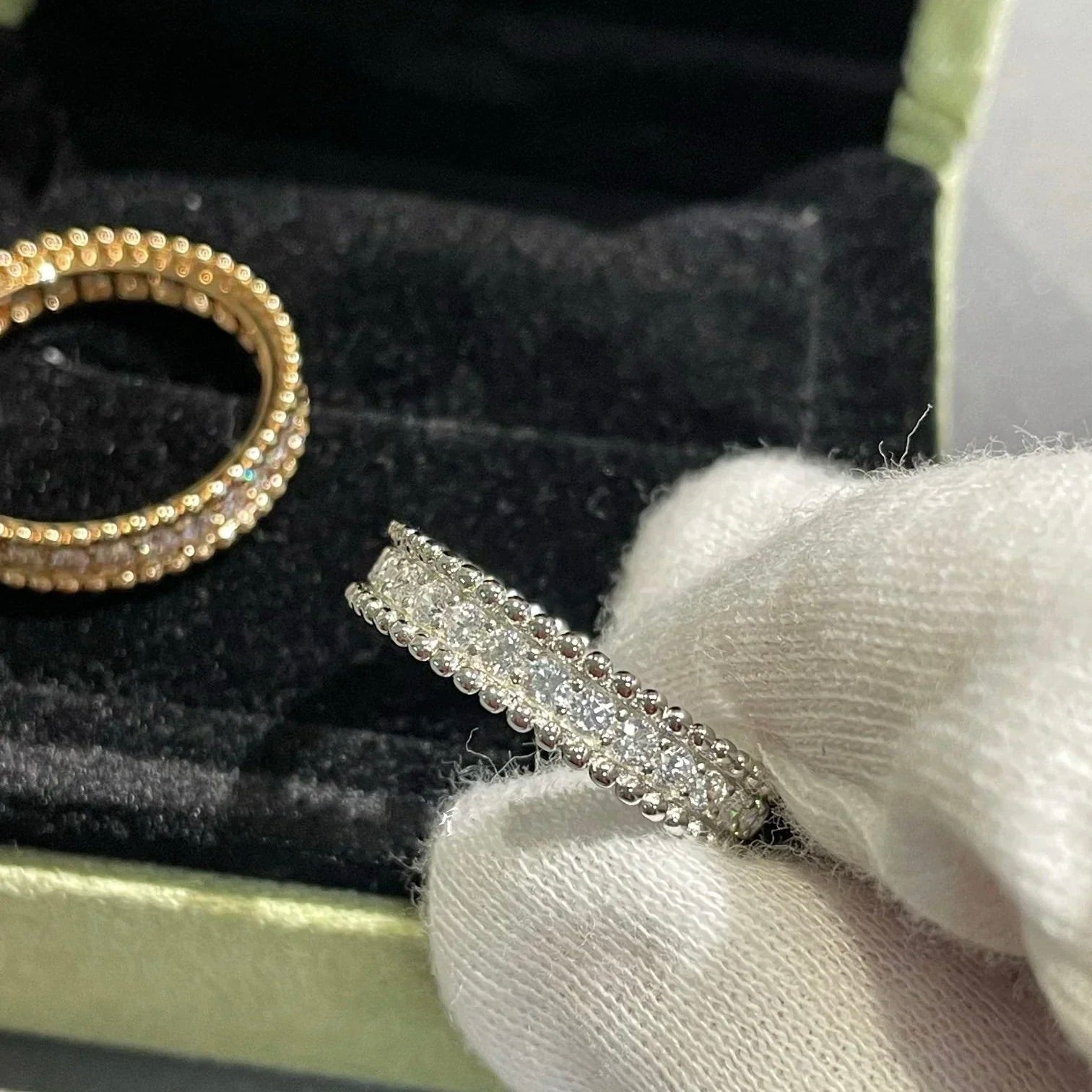 [Clover Jewelry]PERLEE DIAMOND SILVER RING