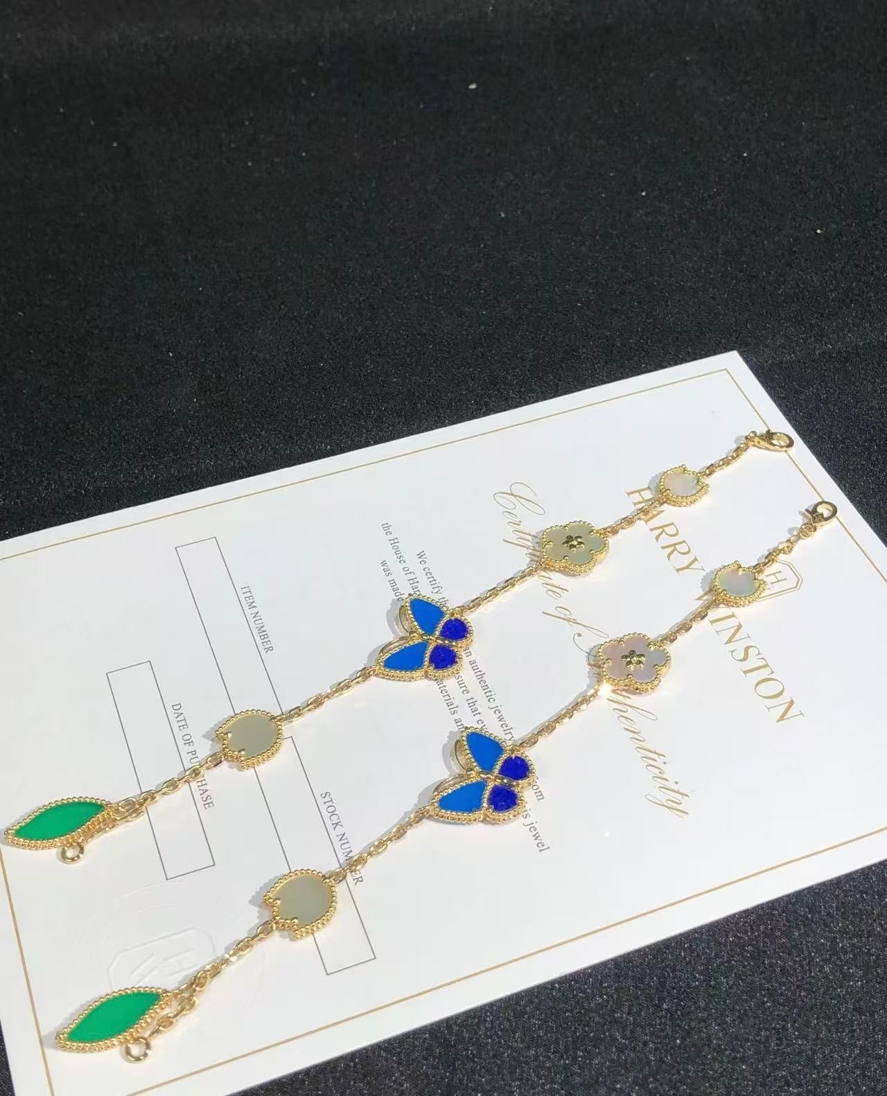 [Clover Jewelry]LUCKY SPRING BUTTERFLY 5 MOTIF BRACELET