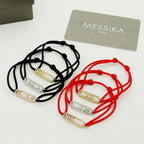 [Clover Jewelry]Messika Care(s) pink cord pavé bracelet