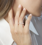 [Clover Jewelry]ALLIANCE LIENS VIDENCE PAVED DIAMOND 4MM RING