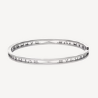 [Clover Jewelry]ZERO 1 SPIRAL LOGO SILVER BRACELET