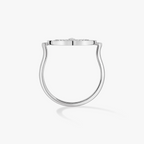 [Clover Jewelry]LUCKY MOVE PAVED SILVER DIAMOND RING