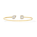 [Clover Jewelry]JONC FLEX MY TWIN TOI & MOI SILVER DIAMOND BRACELET
