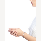 [Clover Jewelry]ZERO 1 SPIRAL LOGO SILVER BRACELET