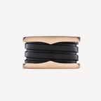 [Clover Jewelry]ZERO 1 FOUR-BAND LOOPS AND BLACK CERAMIC SPIRAL PINK GOLD RING