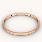 [Clover Jewelry]ZERO 1 PINK GOLD 12 DIAMONDS BRACELET